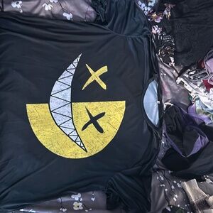 Black smiley face shirt